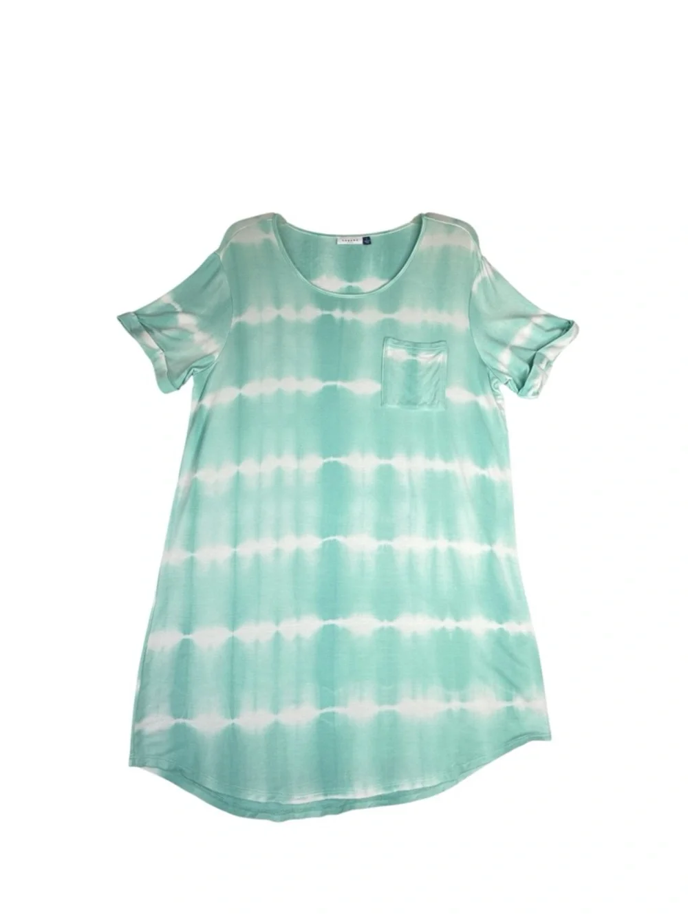 Cabana Life Aqua Tie-Dye Dress Relaxed Covering Up UPF 50+ Size L